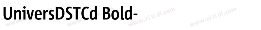 UniversDSTCd Bold字体转换